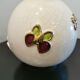 Vase boule "papillons" signé Longwy