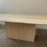 Table basse en travertin années 70