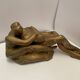 Sculpture couple enlacé XXe signée
