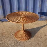 Side table foot Tulip rattan round