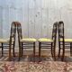 Set of 4 Napoleon III "Cathedral" chairs