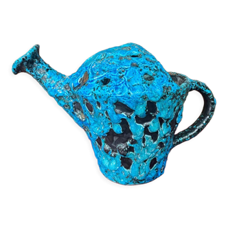 Turquoise blue glacier enamel pot