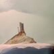 Large dreamlike oil painting on canvas by Jean Guy Berlanger