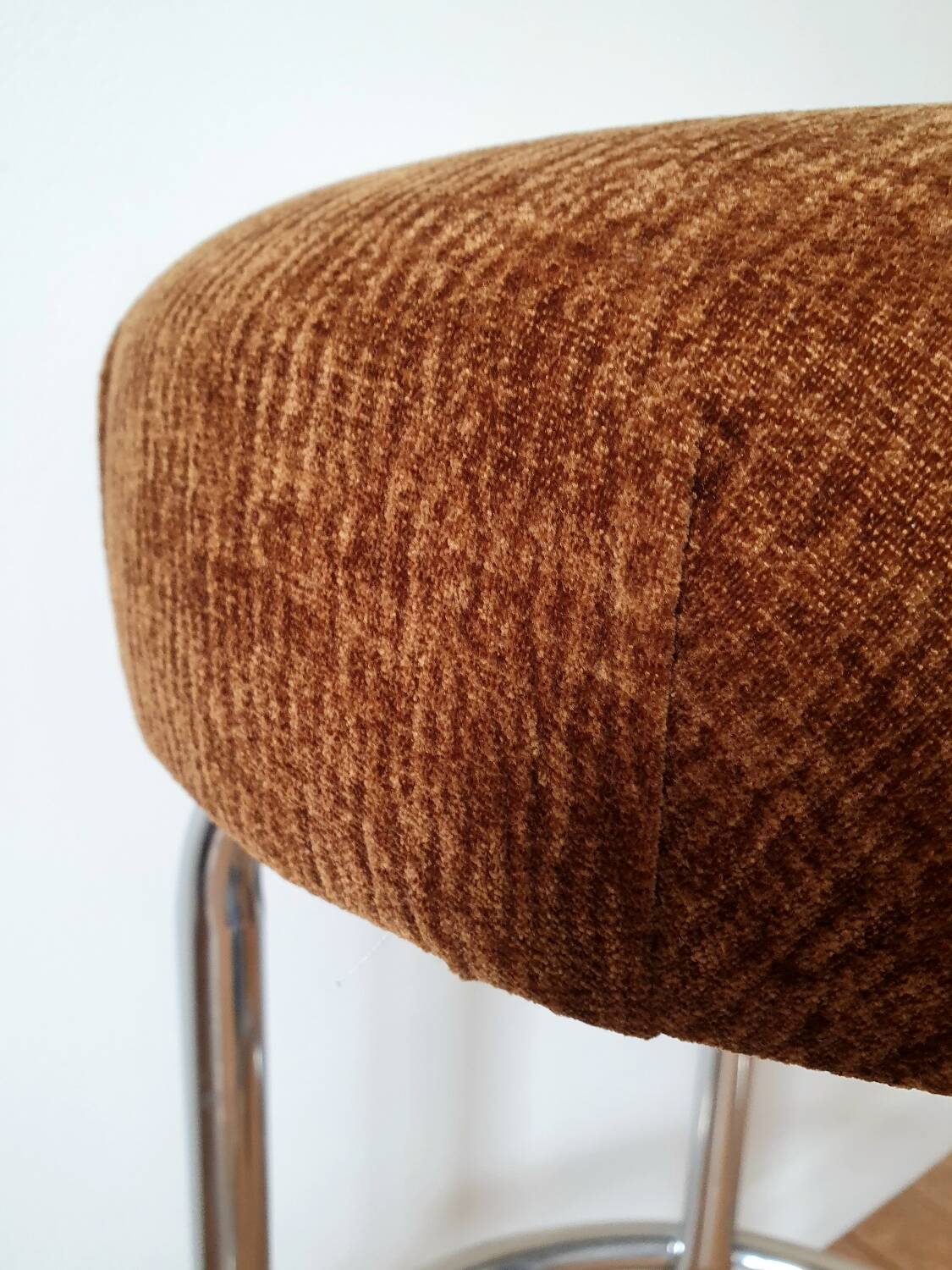 4 Tabourets de bar chromé vintage