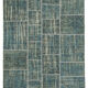 Handmade anatolian vintage 171 cm x 240 cm blue patchwork carpet