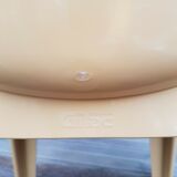 Vintage designer chair in molded plastic