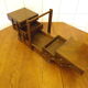 Wooden sewing box to lay from the 1960s/70s