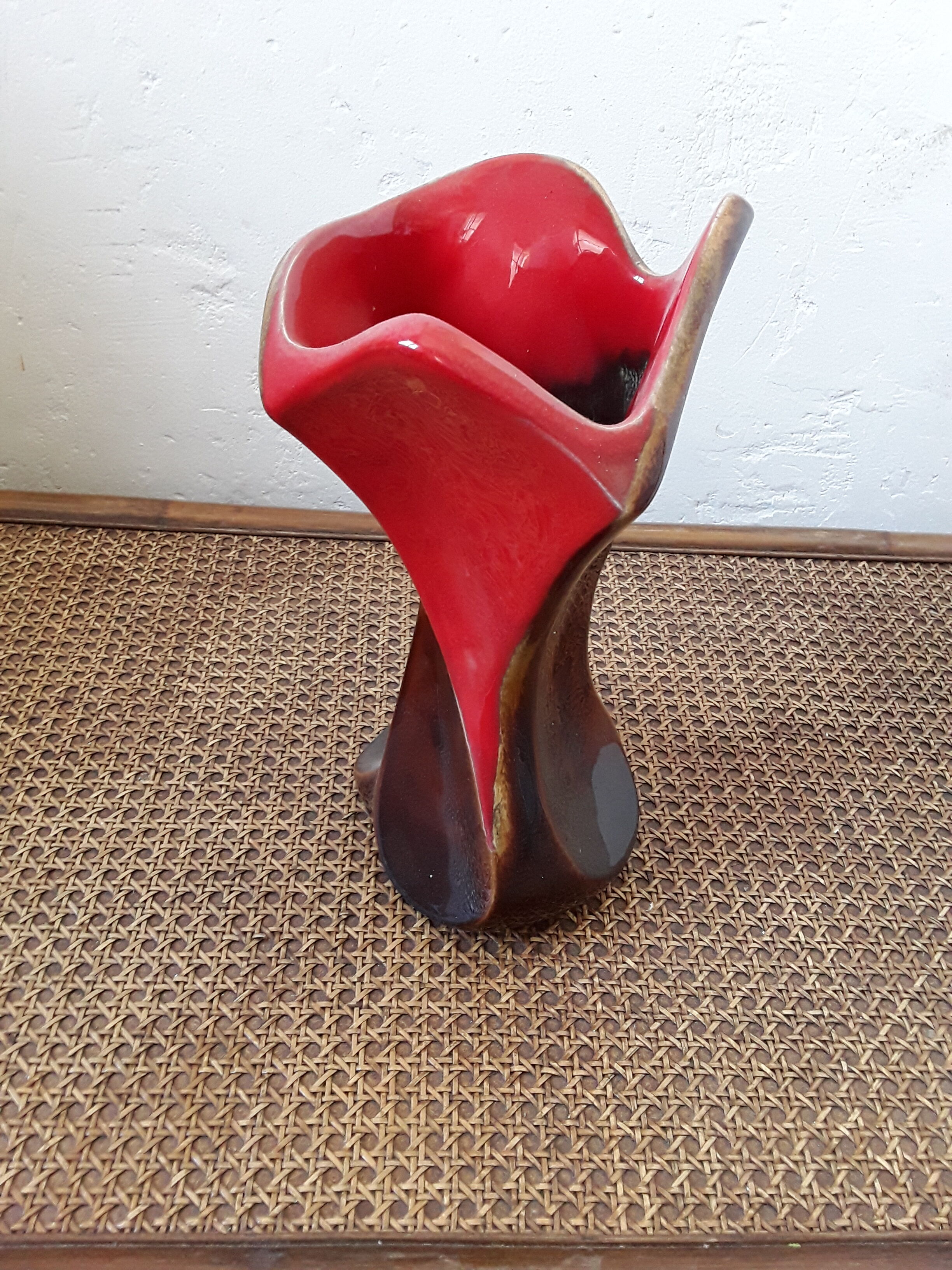 Vintage ceramic vase in the 70s