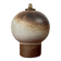 Mid-century modern ceramic oil lamp by Danish studio Aage Würtz, 1956.