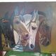 Tableau toile chevaux