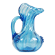 Vase en verre bleu
