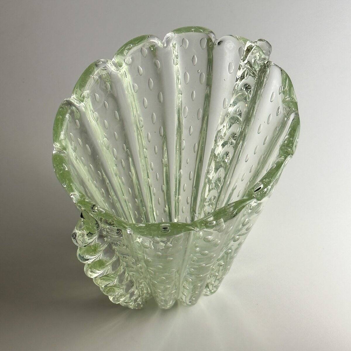 Vintage Murano glass vase by Barovier & Toso, Italy 1930-40s