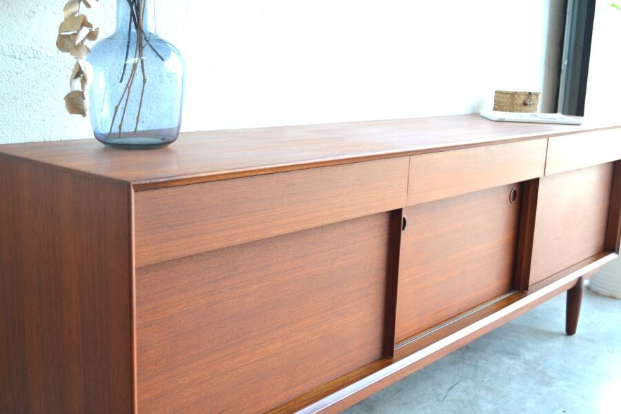 Vintage Scandinavian teak sideboard by Younger * 213 cm *