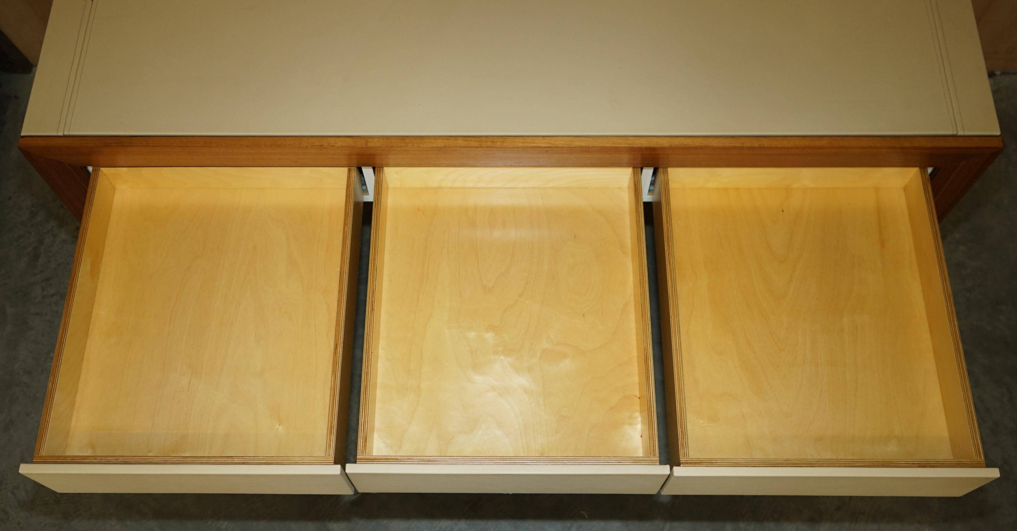 Handmade leather desk, original Rolex, Art Deco