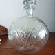 Carafe en verre gravé