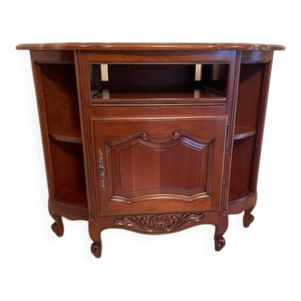 Corner unit in cherry wood, Louis XV style.