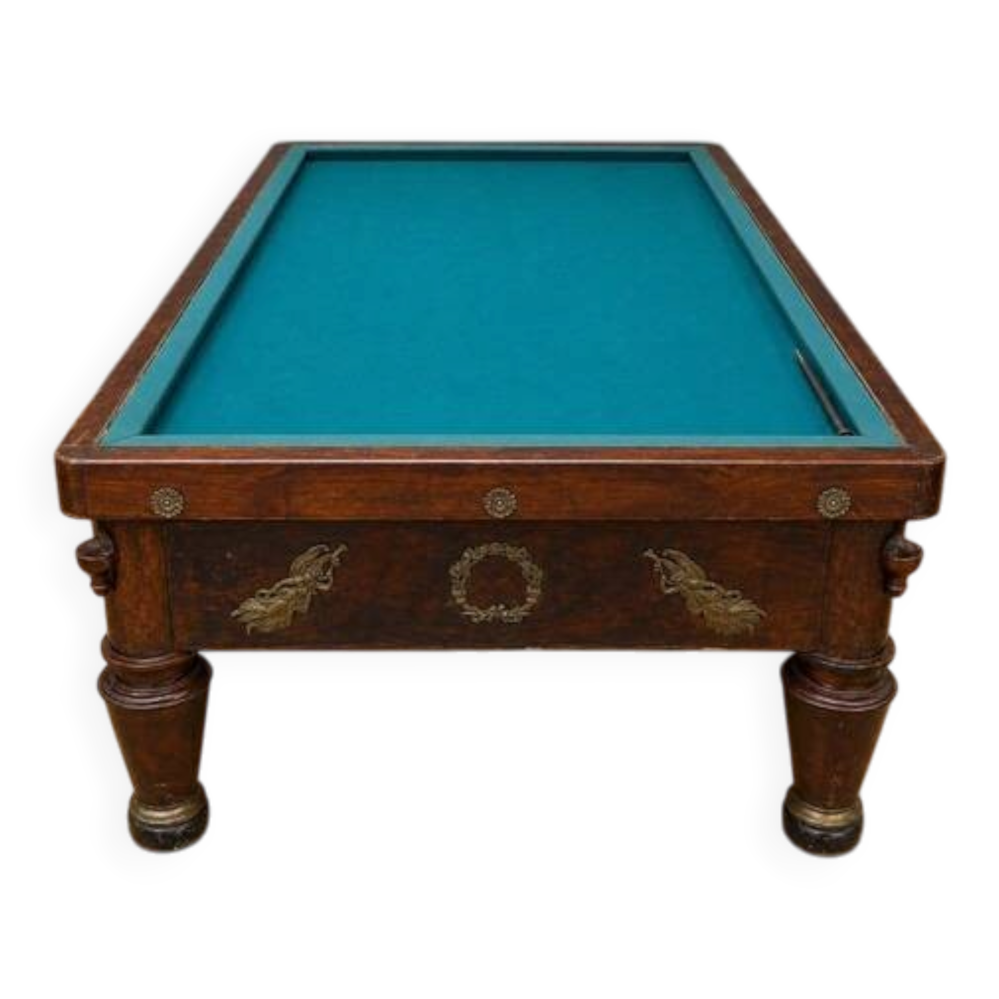 French billiards from the Empire period in mahogany, resting on four legs.