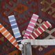 Vintage Turkish rug from Oushak, hand-woven 115x375 cm