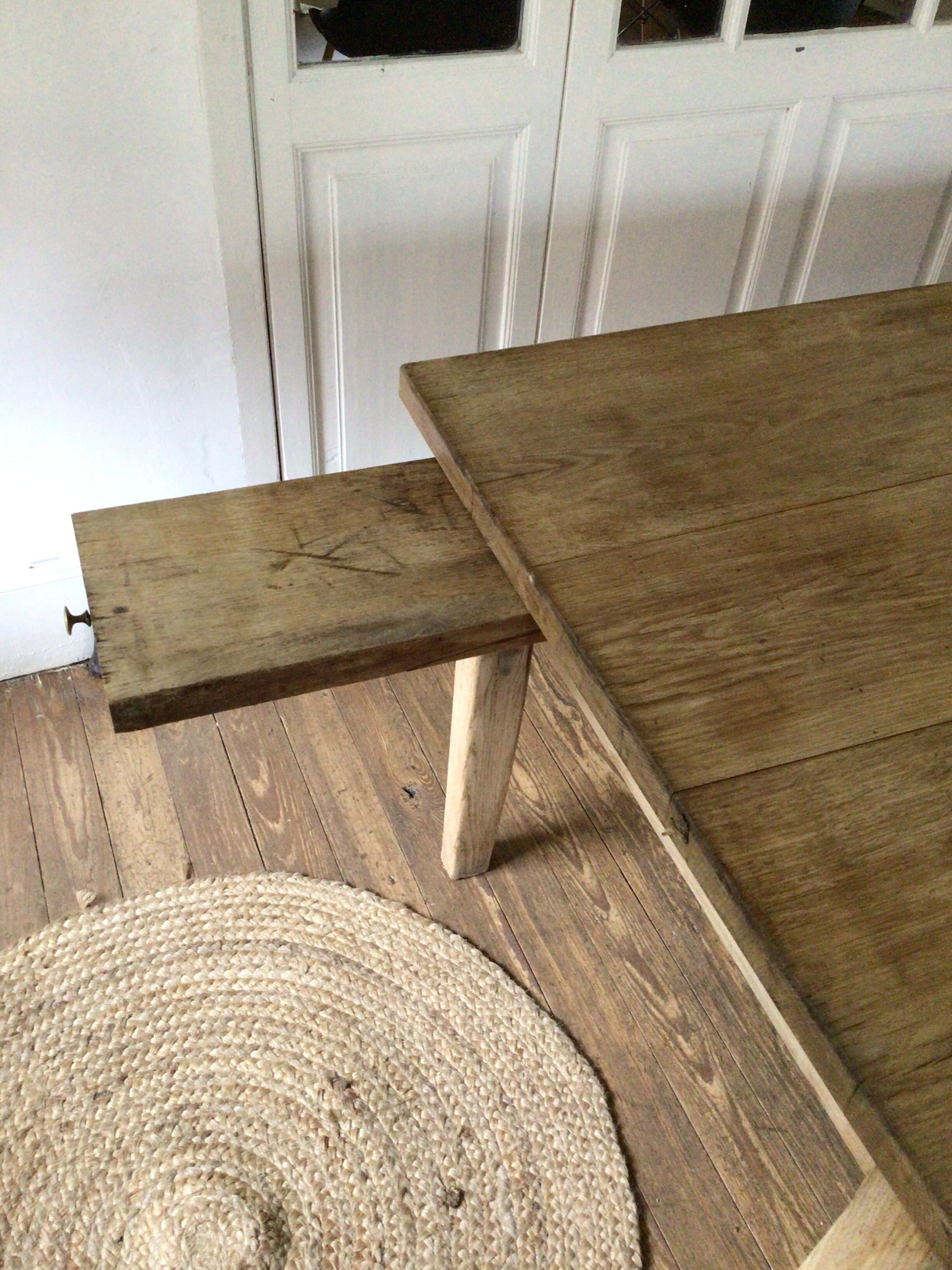 Table de ferme en chêne 1m80