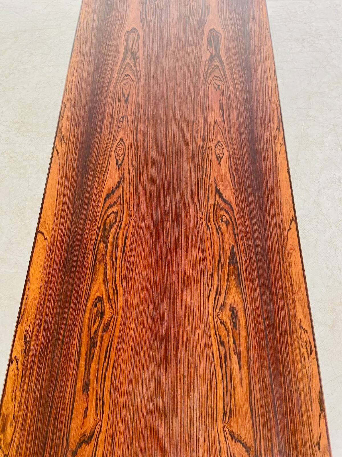 Vintage Danish mid-century rosewood coffee table 1970s