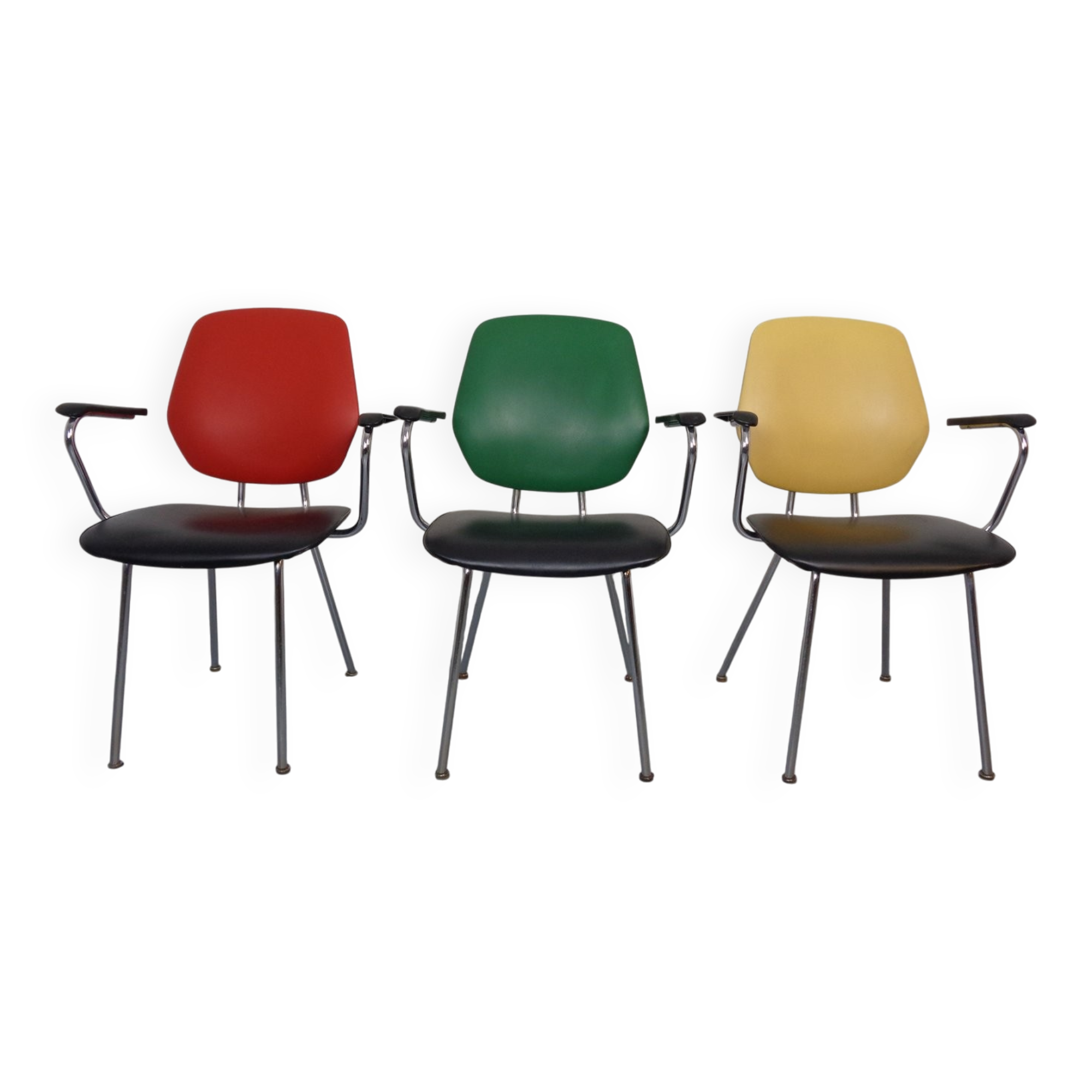 Mid-Century Armchairs from Drabert, 1960s, Set of 3