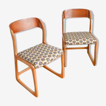 Lot de 2 chaises traineau Baumann