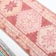 3x13 Rug For Kitchen Red Beige Oushak Vintage Runner Rug, 83x386Cm