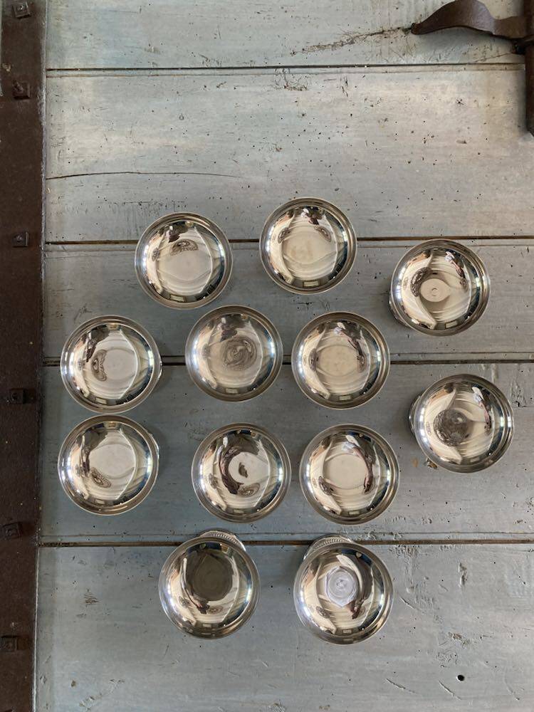 12 J Couzon President ice cream cups