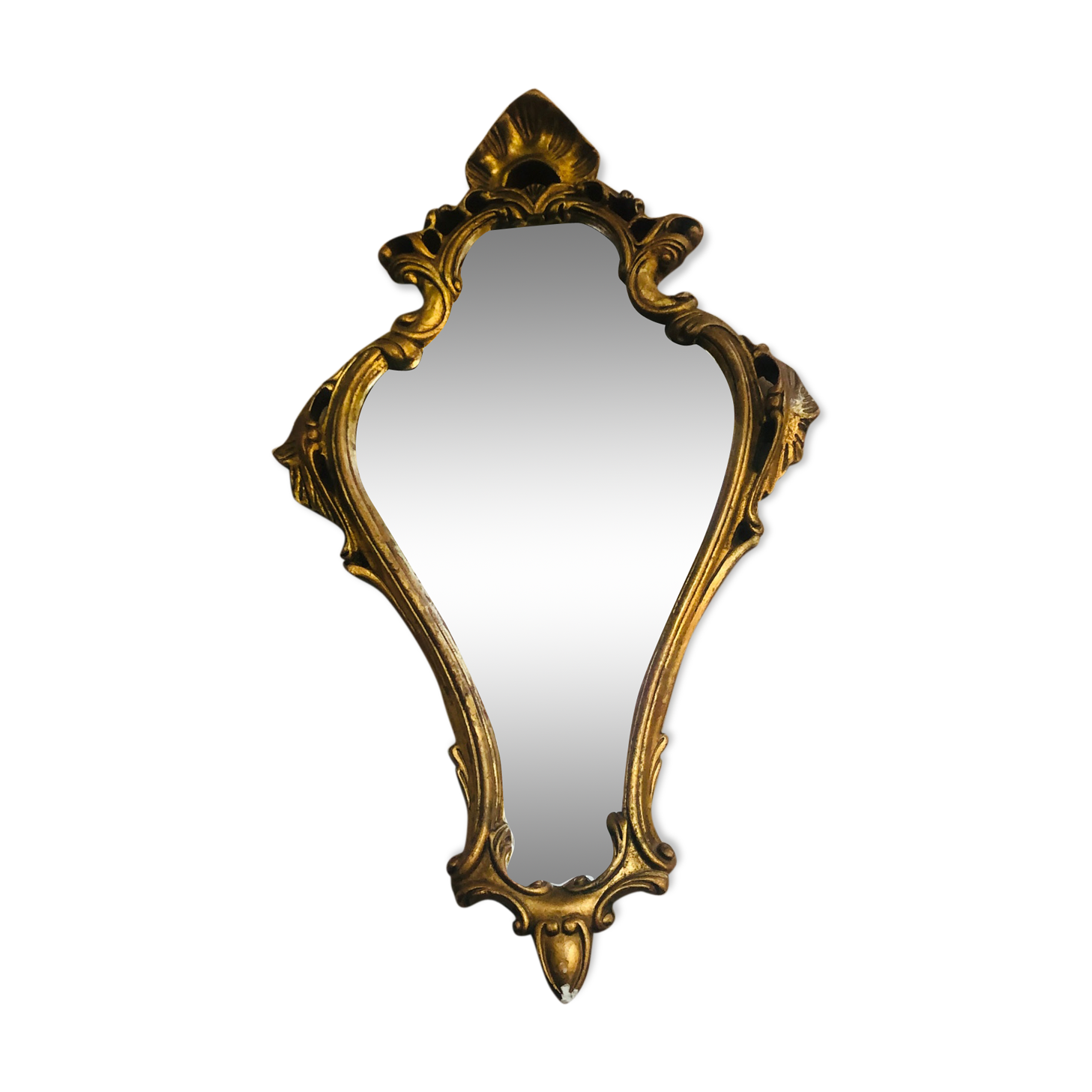 Golden rococo mirror