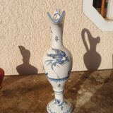 Old Moustiers earthenware pitcher signed