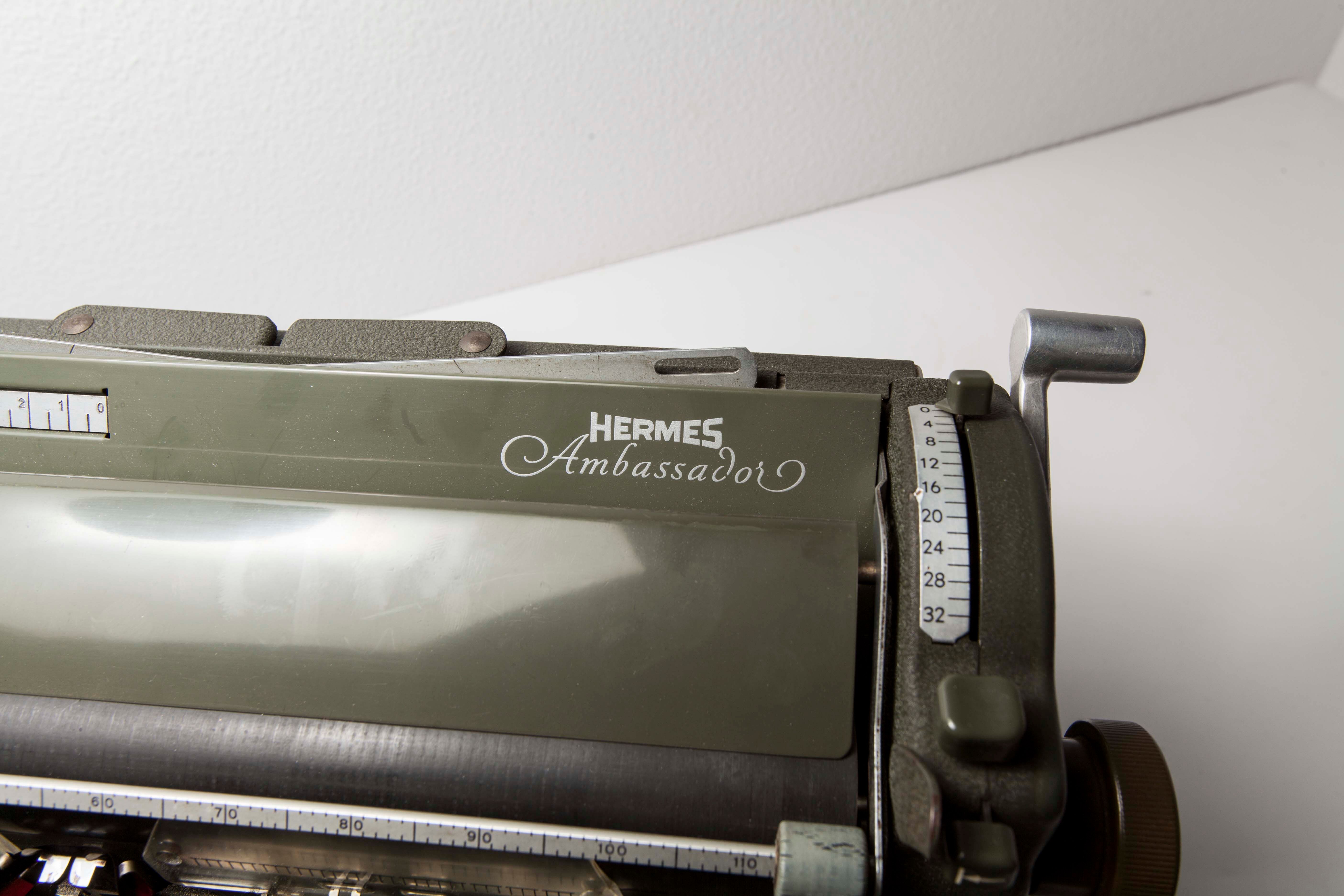 Hermes ambassador typewriter, 1952