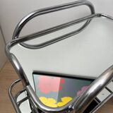 Art Deco Chromed Steel Bar Cart by Robert Mallet-Stevens, France, 1925