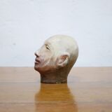 Terracotta head sculpture