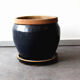 Planter in glazed terracotta, handmade, XXth.