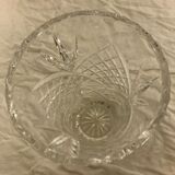 Vintage vase in chiseled crystal