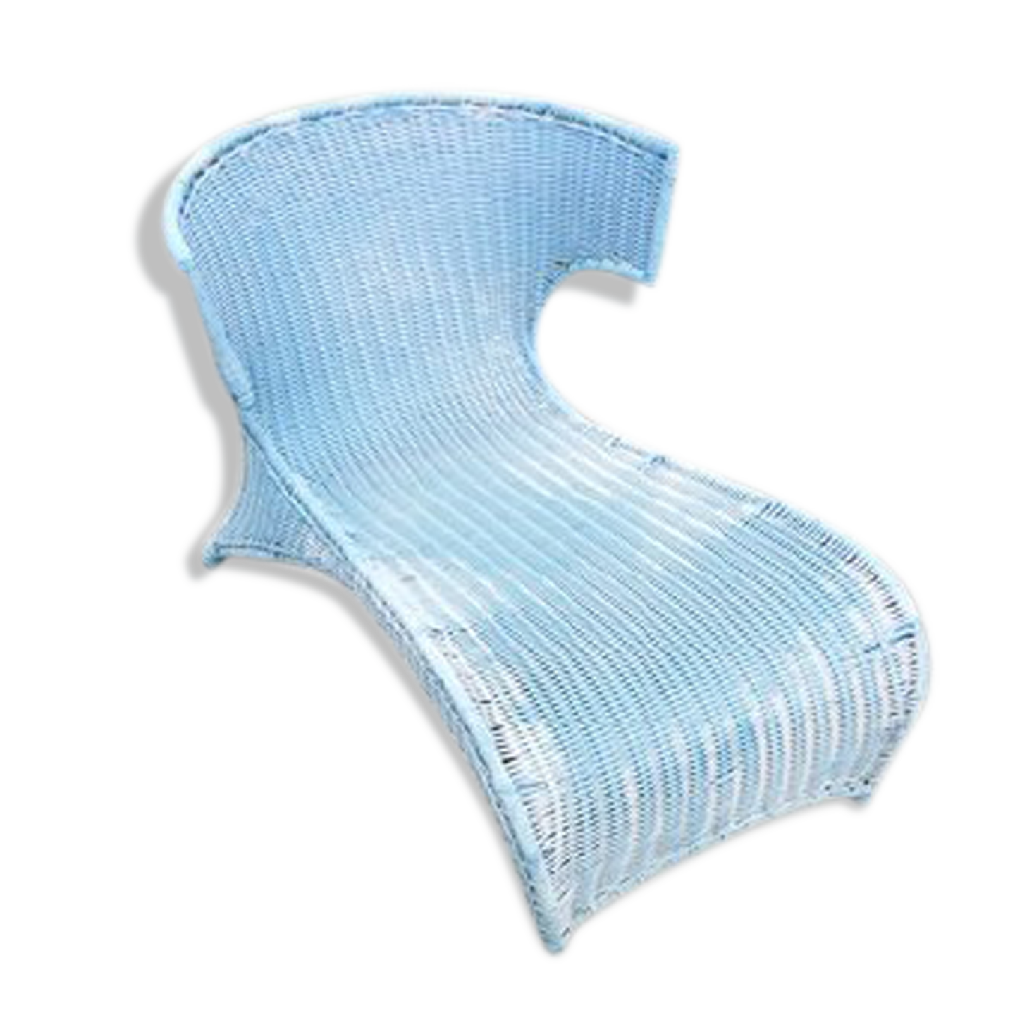 Vintage-inspired scoubidou long chair