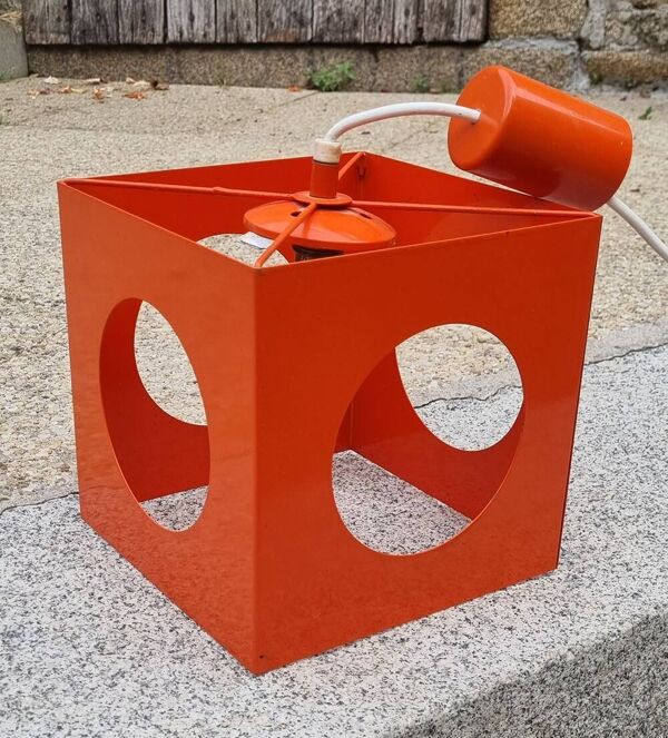 Suspension cube space age Richard Essig, type 4022, vintage années 70