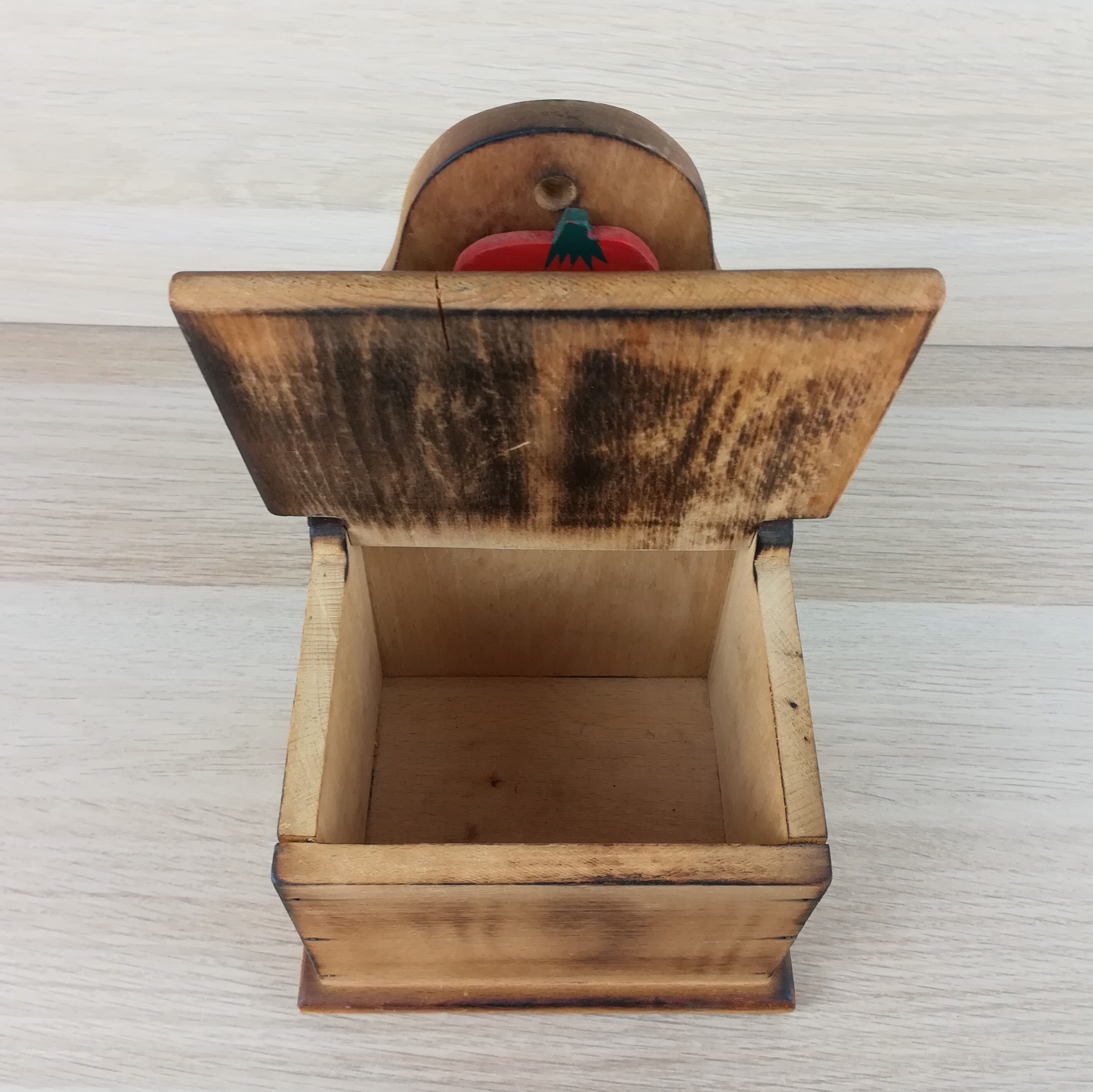 Wooden salt or match box