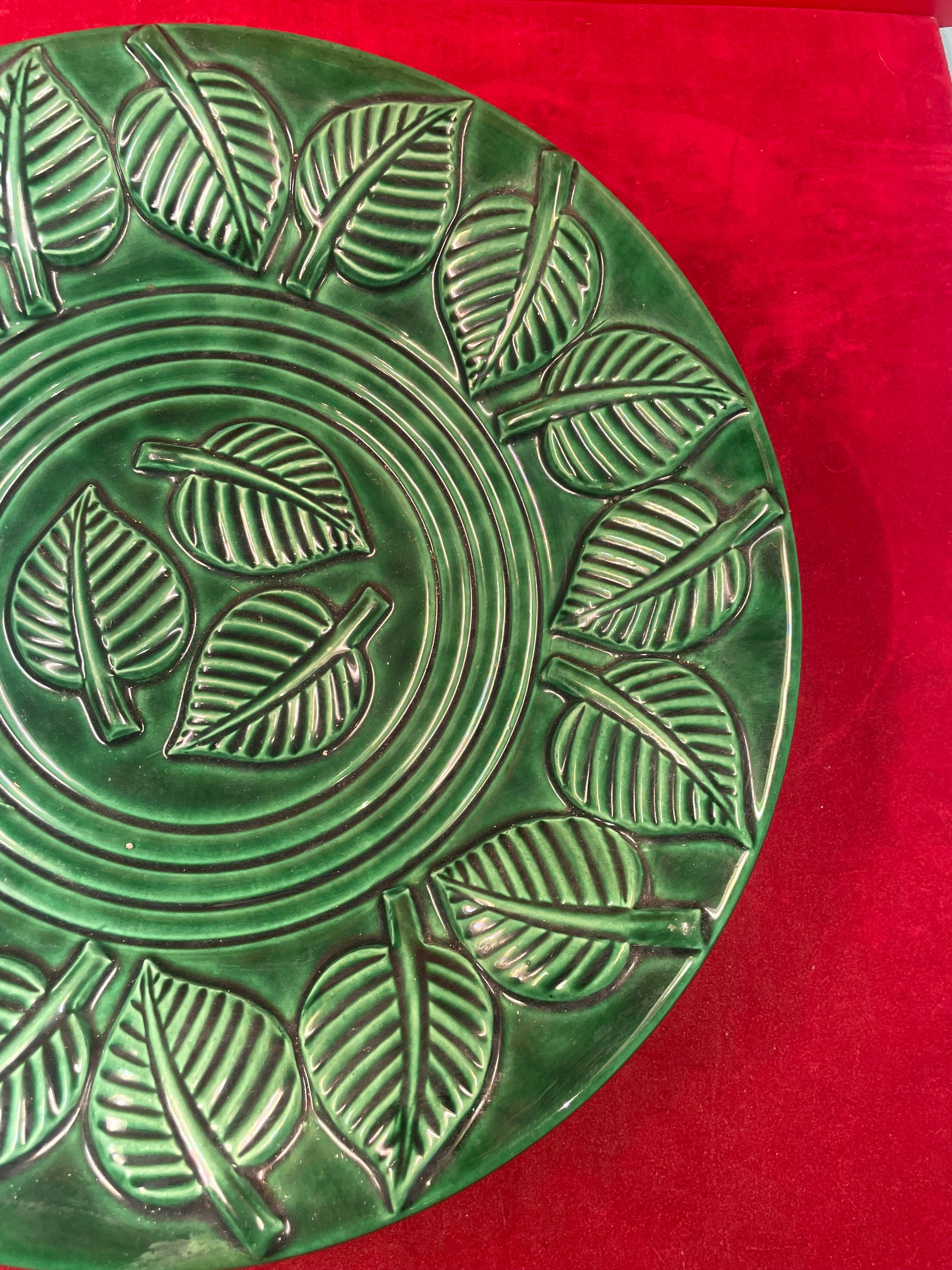 Vintage ceramic dish by Béatrice Letalle - Circa 1940 - Saint Clément