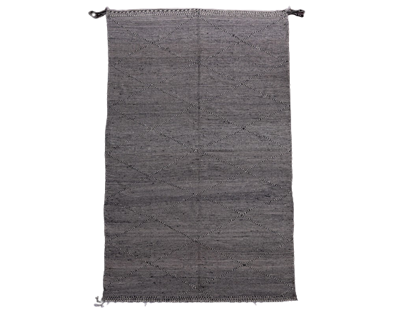 Tapis berbère noir zanafi 190x310 cm