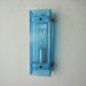 Veca blue wall light, beveled glass, italy 1970