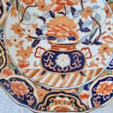 Imari-style porcelain plate, hand-painted, Japan, mid-20th century.