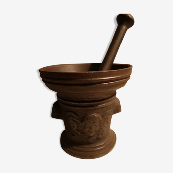 Mortar, pharmacy pestle bronze apothecary with pestle