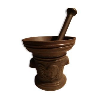 Mortar, pharmacy pestle bronze apothecary with pestle