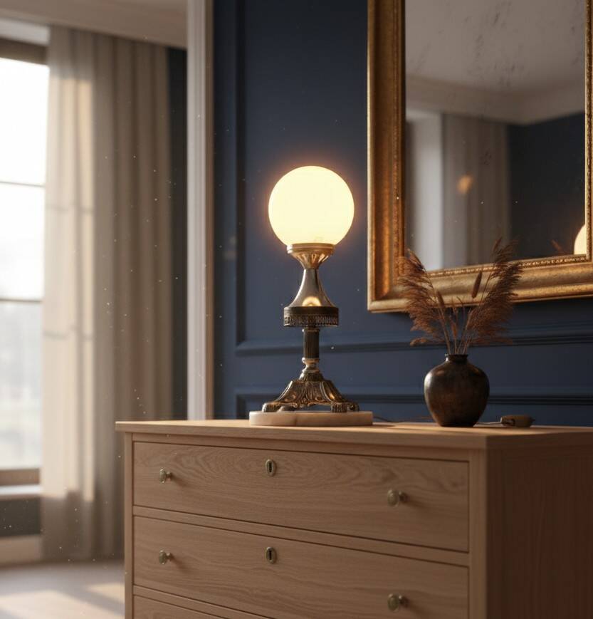 Lampara francesa estilo Barroco Imperial años 50
