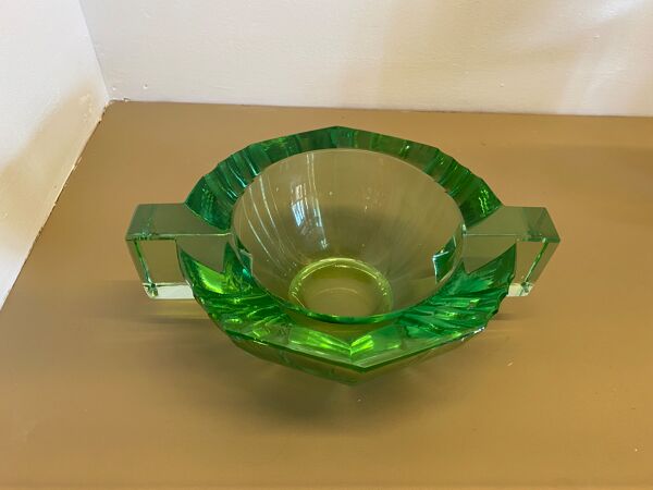 Cendrier cristal Daum art déco