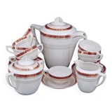 Vintage coffee service. semi porcelain. 11 pers.