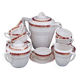 Vintage coffee service. semi porcelain. 11 pers.