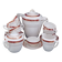 Vintage coffee service. semi porcelain. 11 pers.