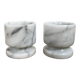 Pair of marble eggcups